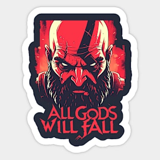 all gods will fall Sticker